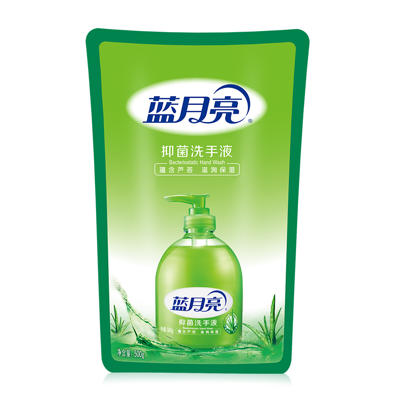 蓝月亮 滋润保湿芦荟抑菌洗手液袋装500g
