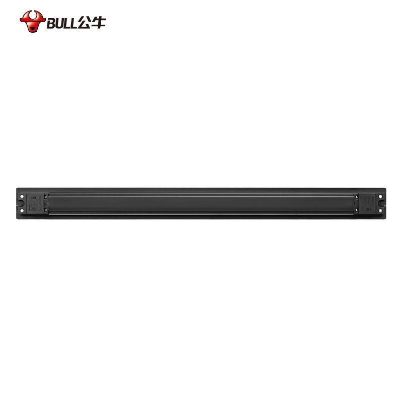 公牛(bull)GQ1AW迷你款[黑色嵌入式]60cm+2个五孔+USB暗装轨道插座嵌入式餐边柜内嵌排插超薄移动滑轨插排