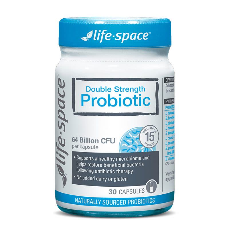澳洲Lifespace成人双倍强效640亿益生菌胶囊 30粒 1瓶装 广谱高含量 澳大利亚进口图片