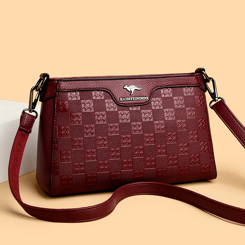 包包女包新款斜挎包女单肩包女中年女士妈妈包小方包高清大图