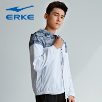 鸿星尔克（ERKE）新款舒适开上外套男连帽上衣卫衣