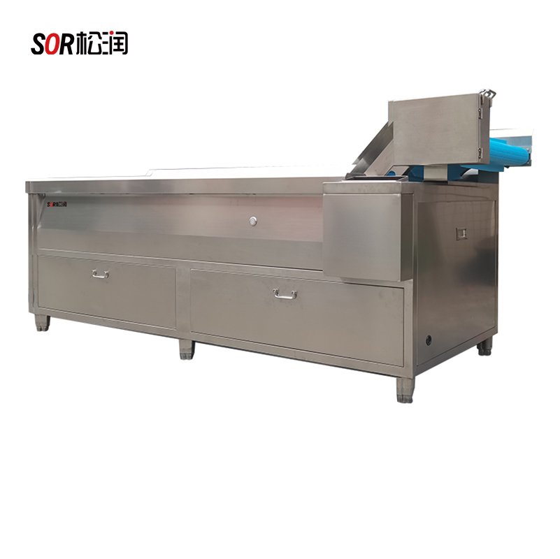 SOR松润 商用洗菜机 食堂配送中心食品加工厂用SOR-G212 2.米自动连续式消毒洗菜机高清大图