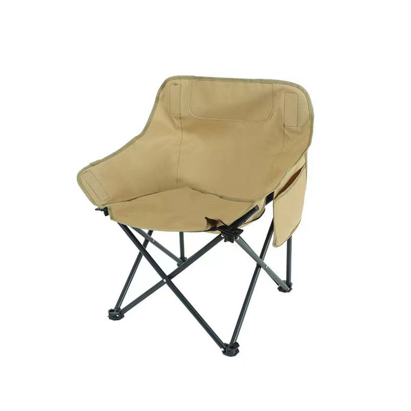 三极户外(Tri-Polar) TP8823户外折叠月亮椅露营便携折叠凳海绵加厚款 午休椅 (计价单位:把) 卡其色高清大图