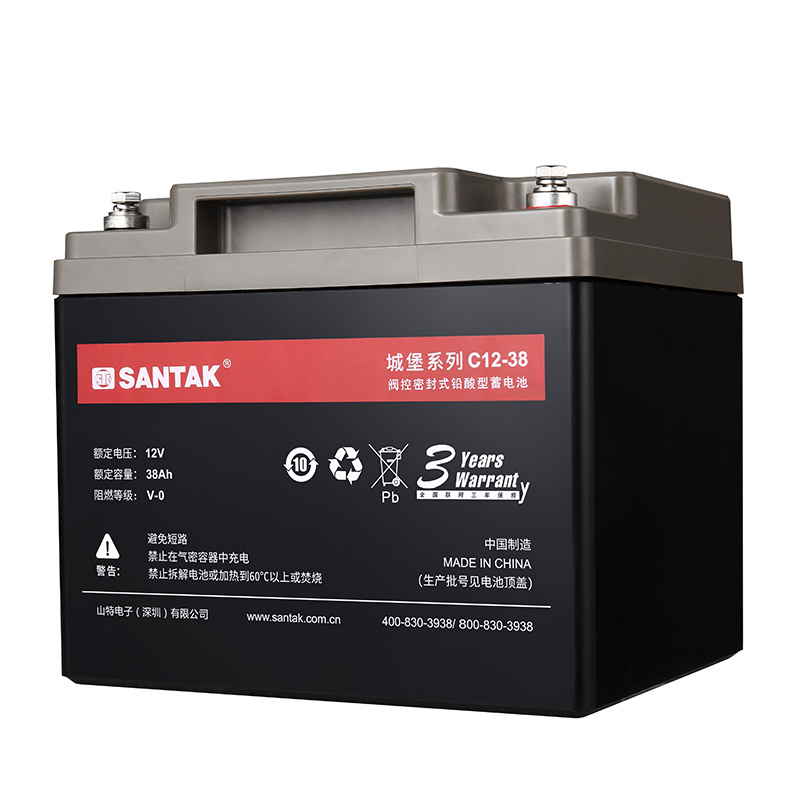 山特(SANTAK)C12-38 UPS电源 电池免维护铅酸蓄电池 12V38AH