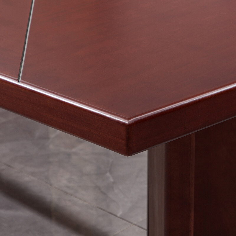 鑫金虎 会议桌长桌油漆贴木皮会议洽谈桌会议室办公桌5m高清大图