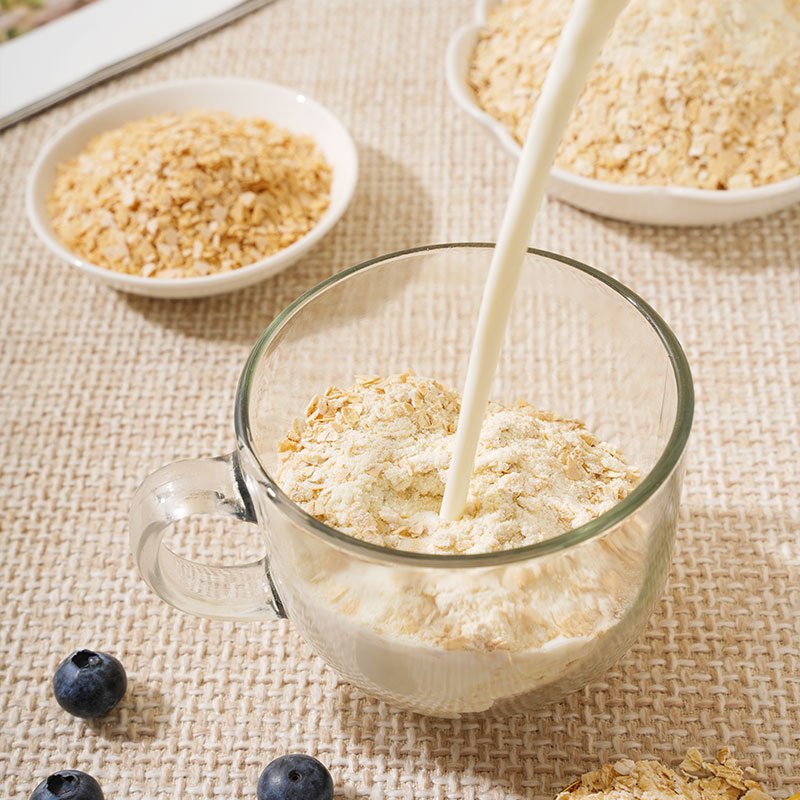 美粥食客猴头菇牛奶燕麦片即食冲泡麦片燕麦片500g罐装营养早餐