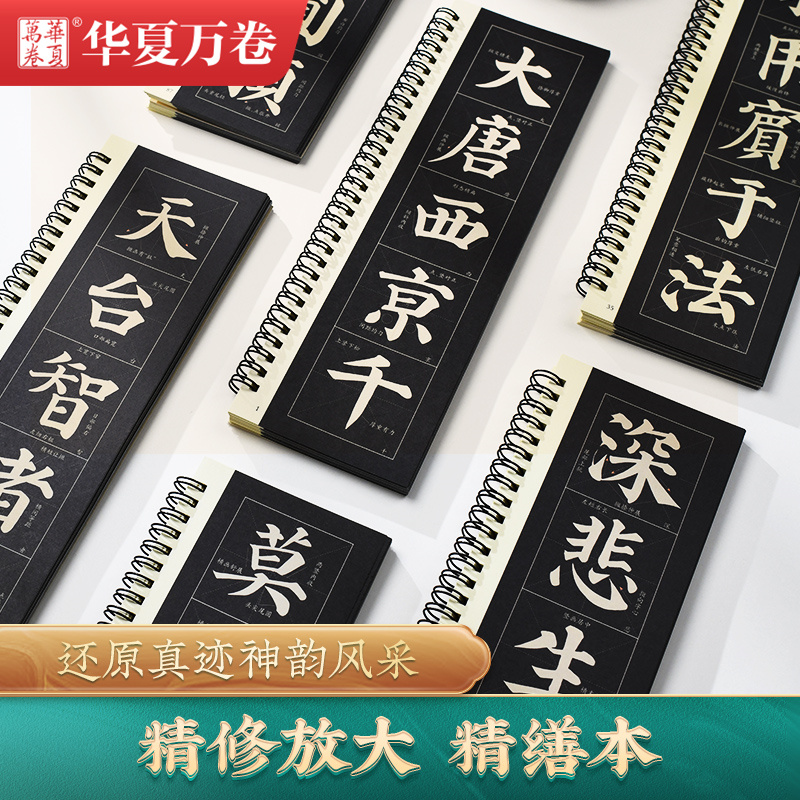 [全文收录]多宝塔3册全套 [正版]精修放大版颜真卿多宝塔碑近距离临摹字卡米字格入门放大版碑帖视频教学技法解说颜体初学者高清大图