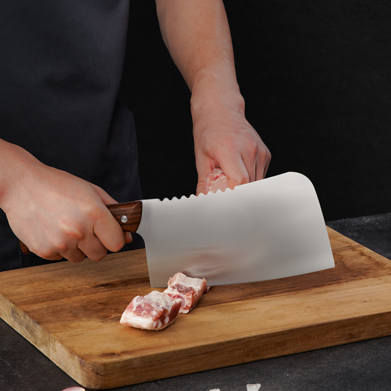 炊大皇菜刀家用厨师专用雅锐斩骨刀切片刀厨房刀具不锈钢锋利斩骨刀前