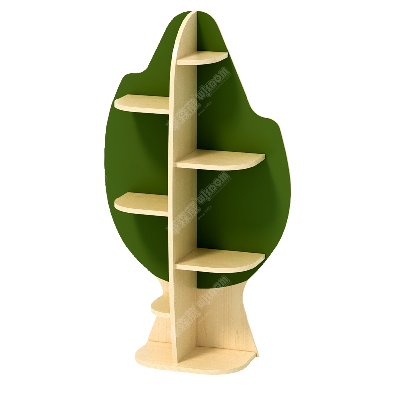 树木造型挂墙书柜 - 单树丛