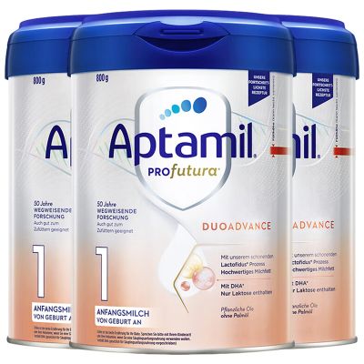 [3罐装]Aptamil德国原装进口爱他美白金版1段0-6个月婴幼儿配方奶粉800g