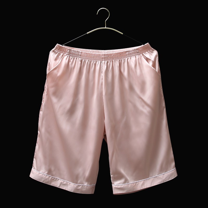 suntek冰丝睡裤男夏短裤宽松薄款家居裤大码居家大裤衩短运动可外穿裤