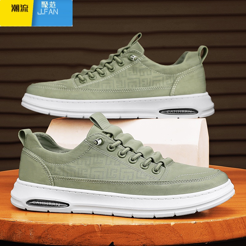 聚范冰丝帆布男鞋夏季透气休闲一脚蹬软底工作老北京布鞋运动防滑板鞋高清大图