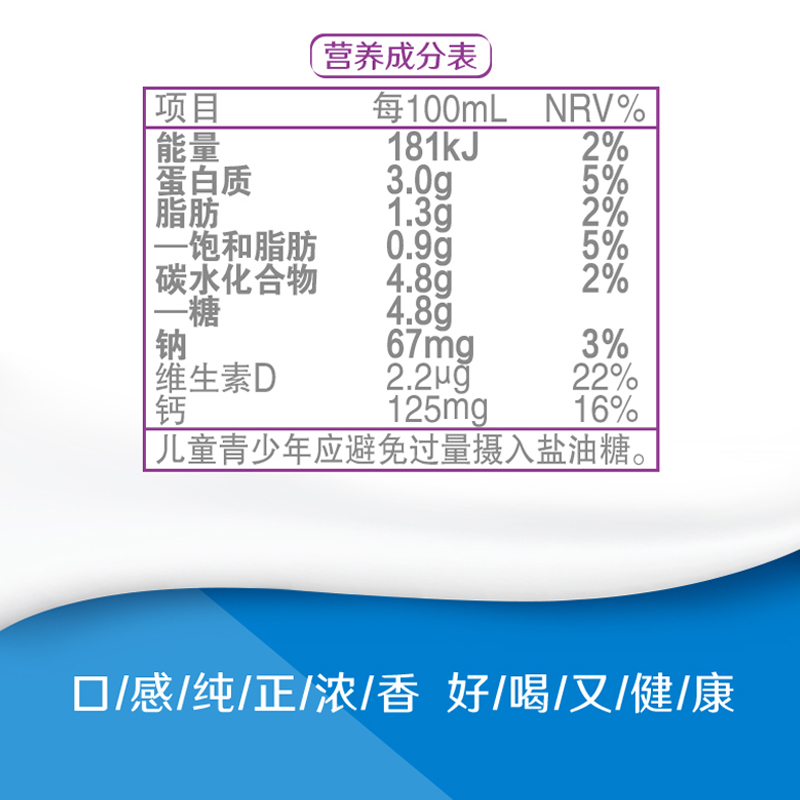[8月生产]伊利 高钙低脂牛奶250ml*21盒/箱 加25%钙 早餐伴侣 礼盒装高清大图