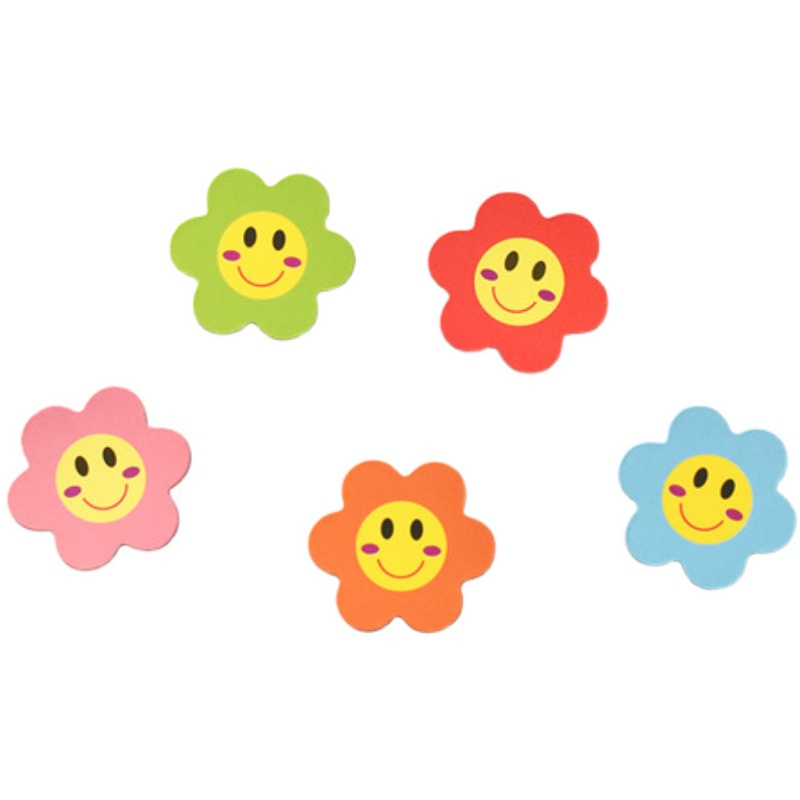 积分奖励磁力花形儿童幼儿园红花冰箱贴 小号花朵100片[5色各20片]