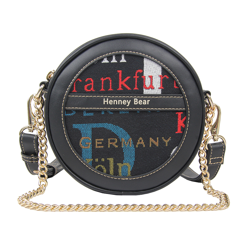 henneybear轩尼小熊2021新款女包斜跨单肩包时尚手提包圆形小包视频