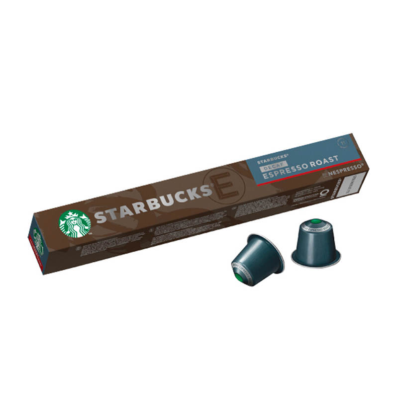 星巴克(Starbucks) 浓缩烘焙咖啡 轻咖版 咖啡胶囊57g(内含10颗)(深度烘培)