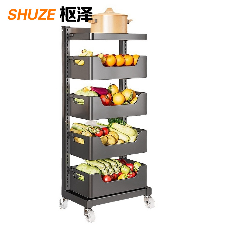 枢泽 多层储物架收纳框 一板四框 个高清大图