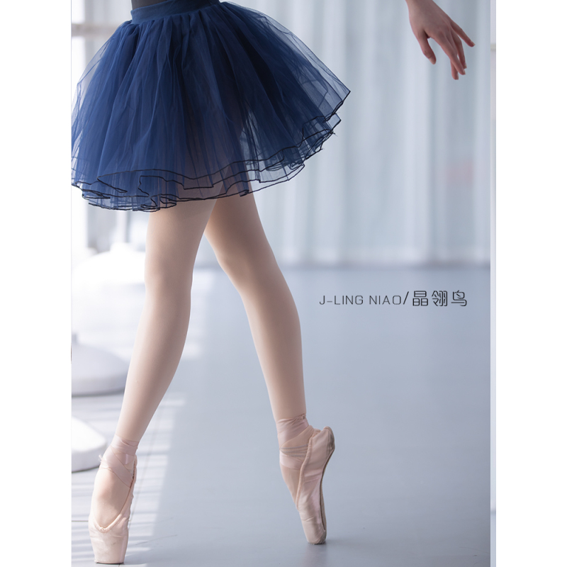 成人芭蕾舞纱裙舞蹈蓬蓬裙练功裙教师裙半身短裙舞蹈裙四层纱e7