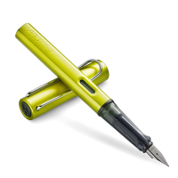 凌美(LAMY)恒星AL-star系列钢笔商务墨水套装电光绿F尖