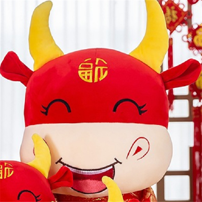 玩偶红色毛绒玩具25cm