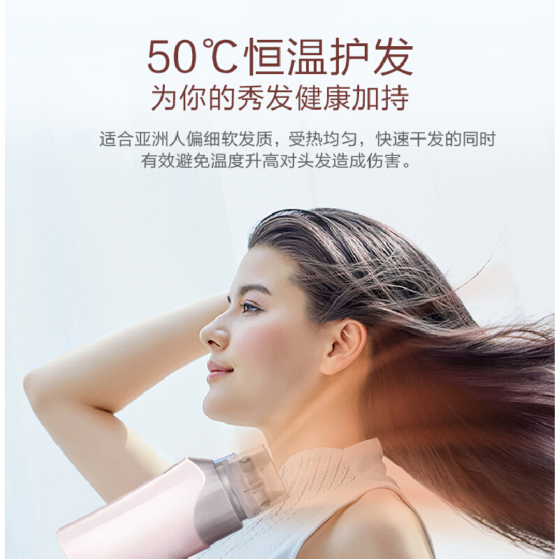 松下(Panasonic)电吹风 吹风机家用EH-NE61 吹风筒恒温护发冷热双出风可折叠负离子高清大图