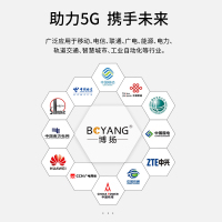博扬 USB2.0光端机收发器 1分路4USB光纤延长器延伸器 支持触摸屏工业摄像头单模LC口 BY-USB2.0-LC