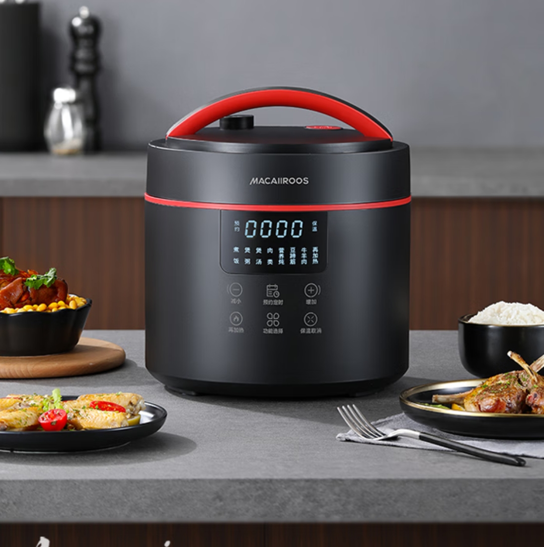 迈卡罗 (MACAIIROOS)电压力锅4L高压锅家用多功能电饭锅大容量电饭煲可预约汤锅 一键排压 MC-YL4015S