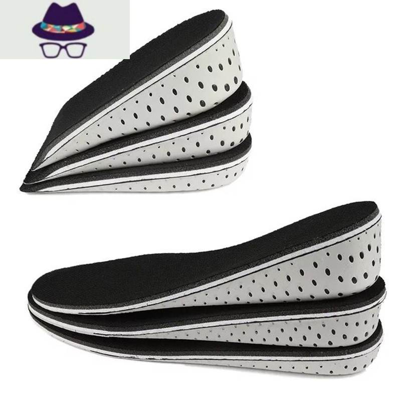 隐形增高鞋垫男吸汗内增高鞋垫女舒适全垫皮鞋增高垫半垫器fishbasket