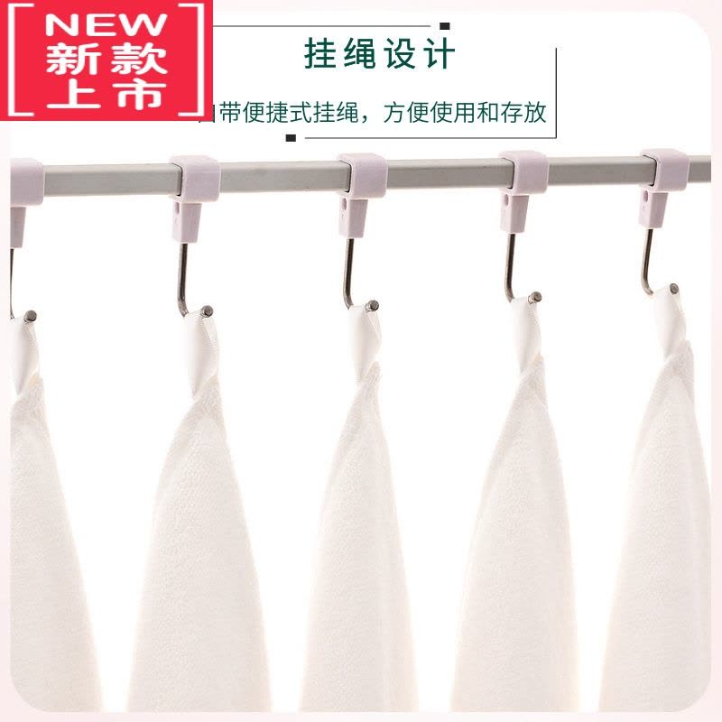 可莉允幼儿园毛巾纯白色小方巾绣名字印刻儿童小毛巾手帕擦手洗脸巾图片
