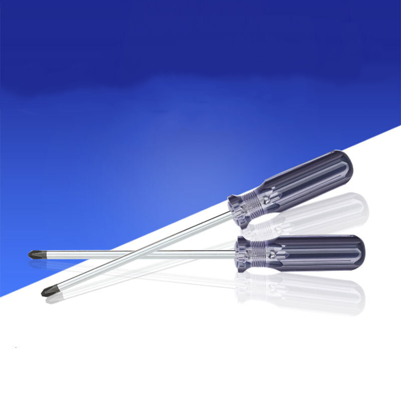 长城精工 Cr-V蓝透双色彩条柄螺丝批 十字起子改锥工具 6*150mm 270166 10把/件 1件高清大图