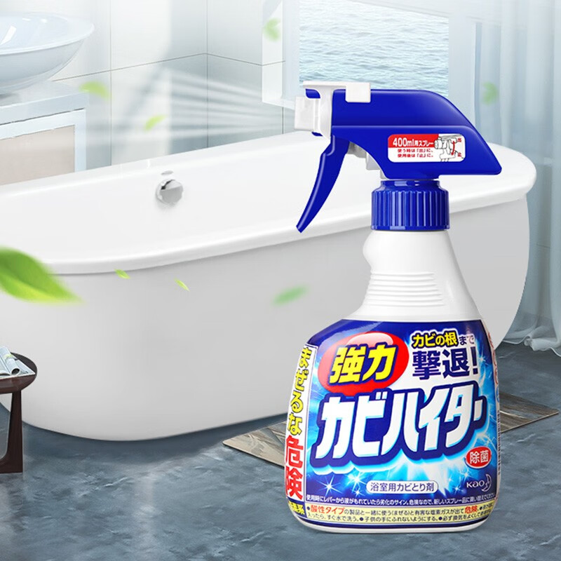 花王(KAO)除霉剂浴室清洁家用墙面强力除霉泡泡剂原装进口400ml包装随机