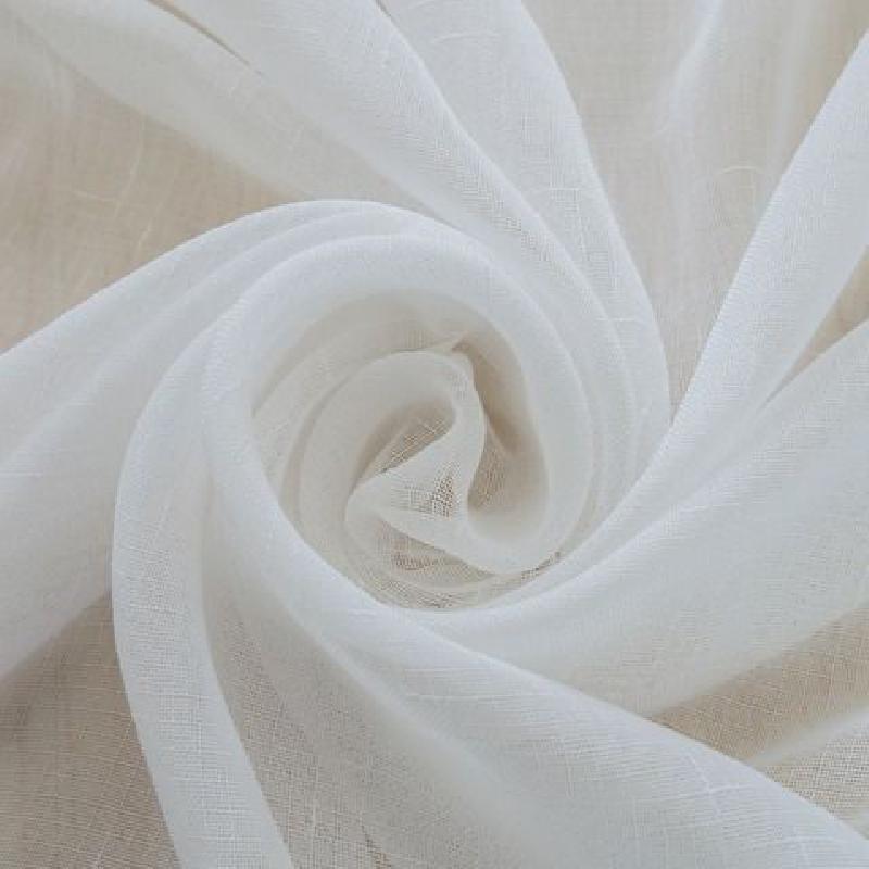 窗帘纱帘布白纱薄窗纱布料成品特价清仓白色沙飘窗阳台纱简约现代高丞