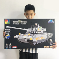 沃马新款积木拼装拼插玩具新款坦克世界积木(C0125艾布拉姆斯M1A2主战坦克)