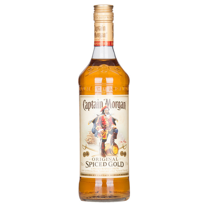 洋酒 摩根船长（Captain Morgan）朗姆配制酒金朗姆 700ml