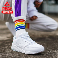 匹克（PEAK）2018秋冬季新款女子休闲鞋复古革面耐磨轻便防滑滑板鞋运动鞋