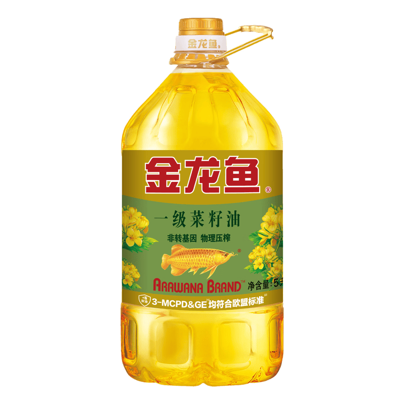 金龙鱼非转基因压榨一级菜籽油5L*1桶高清大图