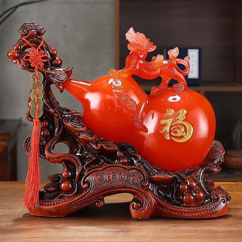 葫芦风水工艺品大号酒柜摆设家居客厅玄关装饰品貔貅摆件高清大图