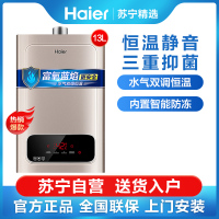 Haier/海尔燃气热水器JSQ25-13WD5(12T) 13升 水气双调 支持防冻 八年包修