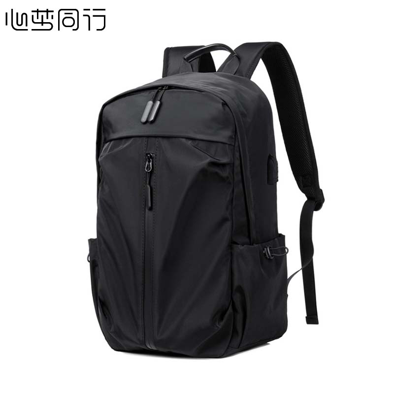 心梦同行运动双肩包 电脑包大容量背包男士书包带USB充电多功能包 0363/个