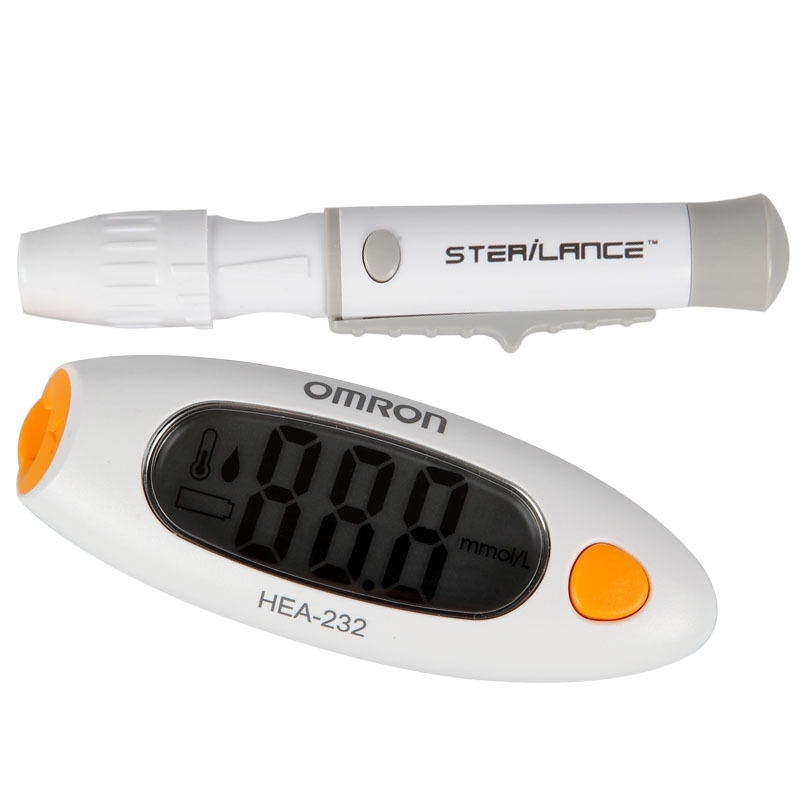 欧姆龙(OMRON)血糖仪HEA-232 家用(新老包装随机发货)