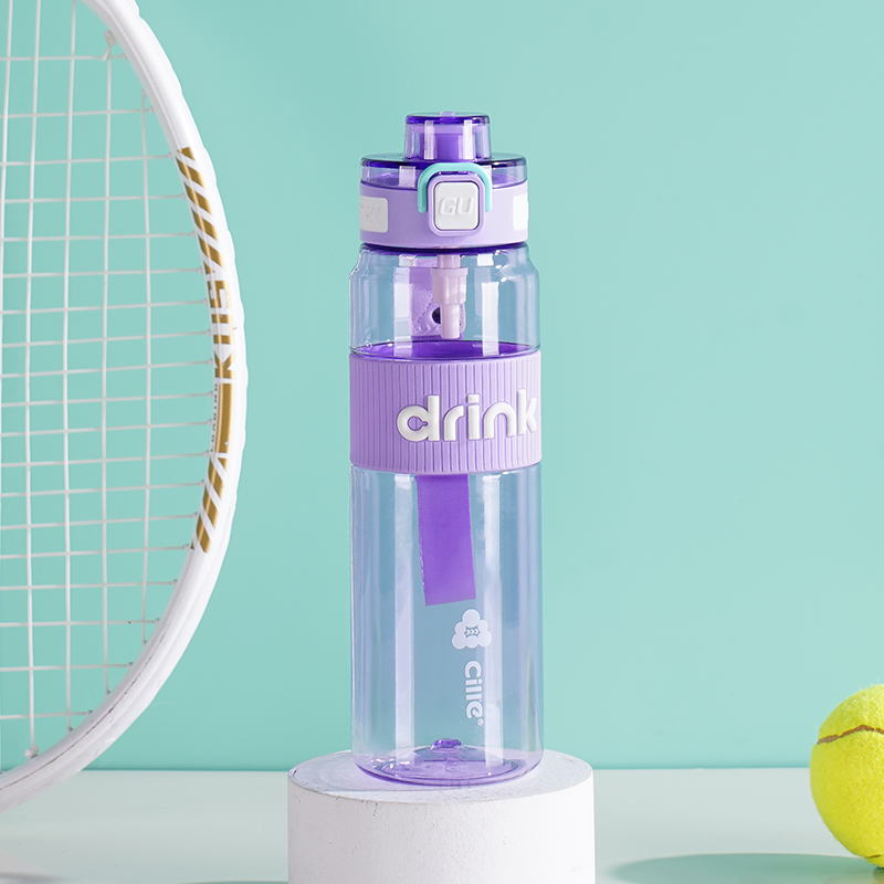 希乐(Cille)Tritan塑料杯男女运动水杯学生上学随手杯大容量吸管杯户外水具户外水壶/水瓶/水杯高清大图