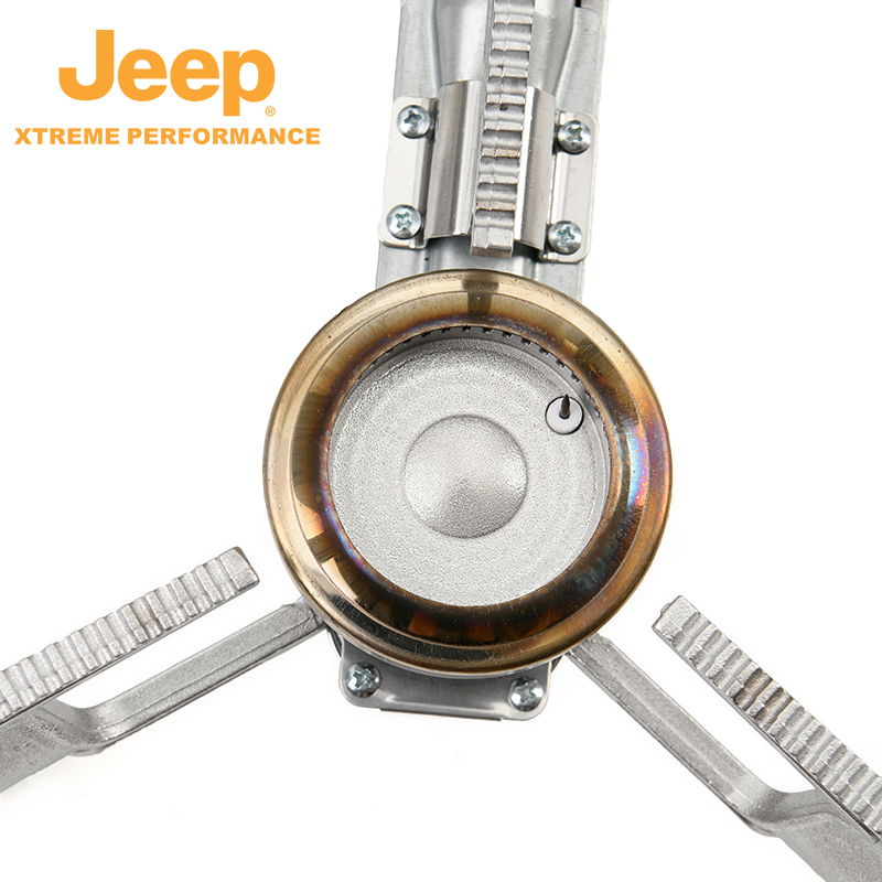 Jeep吉普户外便携式卡式炉 餐具炉折叠卡斯 炉野外露营炉具炊具瓦斯煮茶 炉