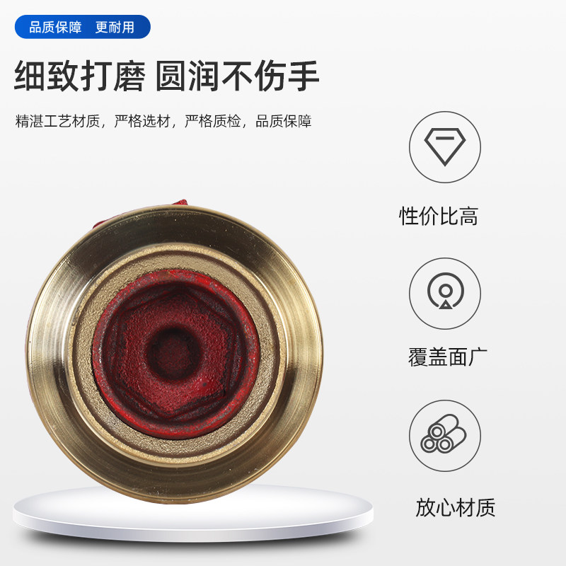XH室外消火栓地上栓配件地下消防栓闷盖全铜接头DN65边盖+牙扣/批发高清大图
