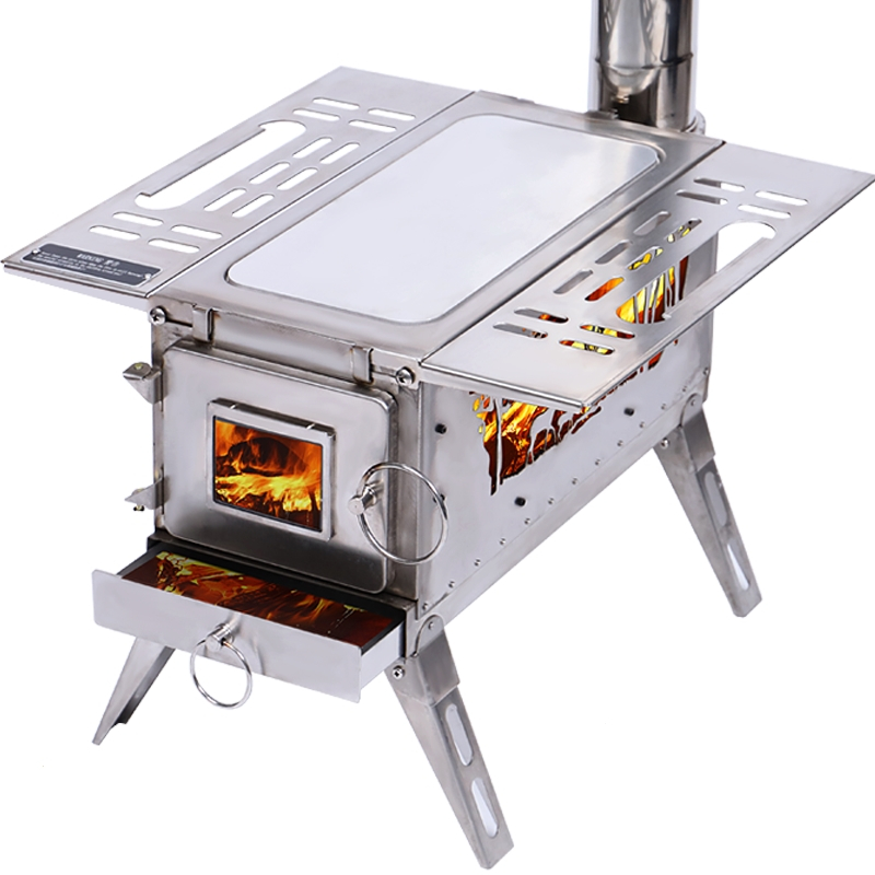 切夫曼户外帐篷用取暖柴火炉便携炉多功能带烟筒撼途大功率露营柴火