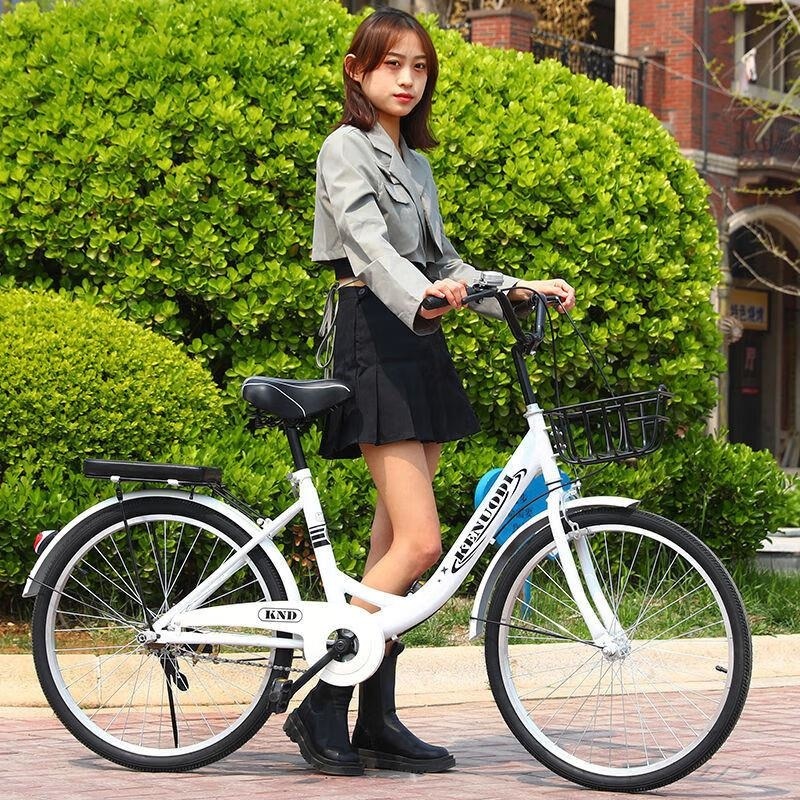 女款成人自行车上班代步男女大学生20 22 24寸高清大图