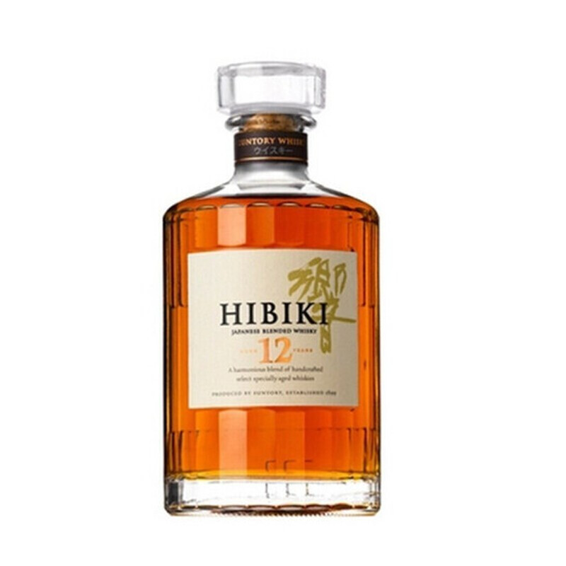 响(HIBIKI) 原装进口单一麦芽威士忌洋酒 12年 700ml 单瓶装 带盒