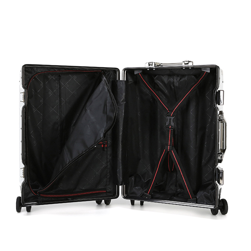 行李箱ins网红新款女拉杆箱万向轮男大容量铝框旅行箱潮流24寸星空灰高清大图