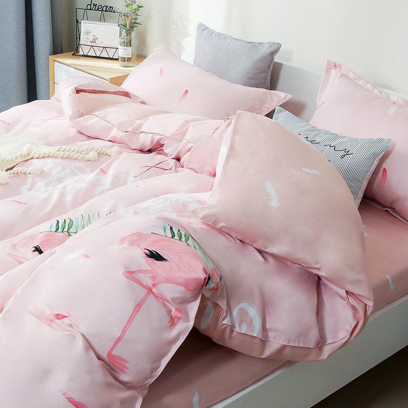 家柏饰(CORATED)被套单件1.5米被罩150200双人单人学生宿舍1.82.0被单套2米2. 粉色羽毛 180x220cm【AB被套单件-不起球不掉色】