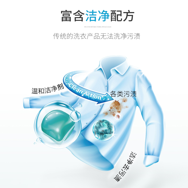 珠洁净护衣洗衣凝珠香水型持久香味护理球液洗衣服芳香去污留香家庭装