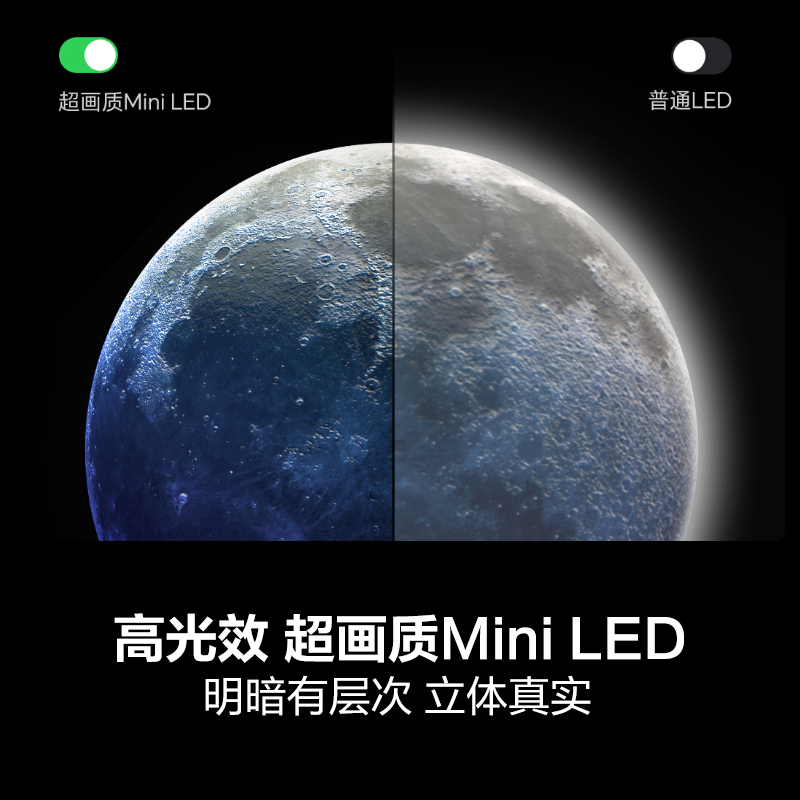 海信电视 55E5N 55英寸 Mini LED 144Hz高刷 液晶大屏巨幕一级能效超薄平嵌游戏电视
